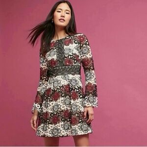 Monique Lhuillier Daya Bell Sleeve Dress.